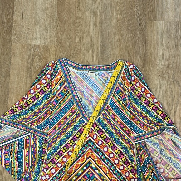 Trina Turk Peruvian, striped kimono swimsuit, cover-up dress size S - Picture 8 of 8